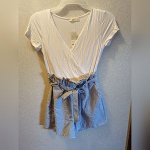 Francesca's Paperbag Short Jumpsuit/Romper